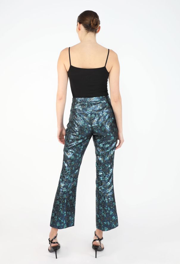 Prada Iridescent Brocade Trousers - 5