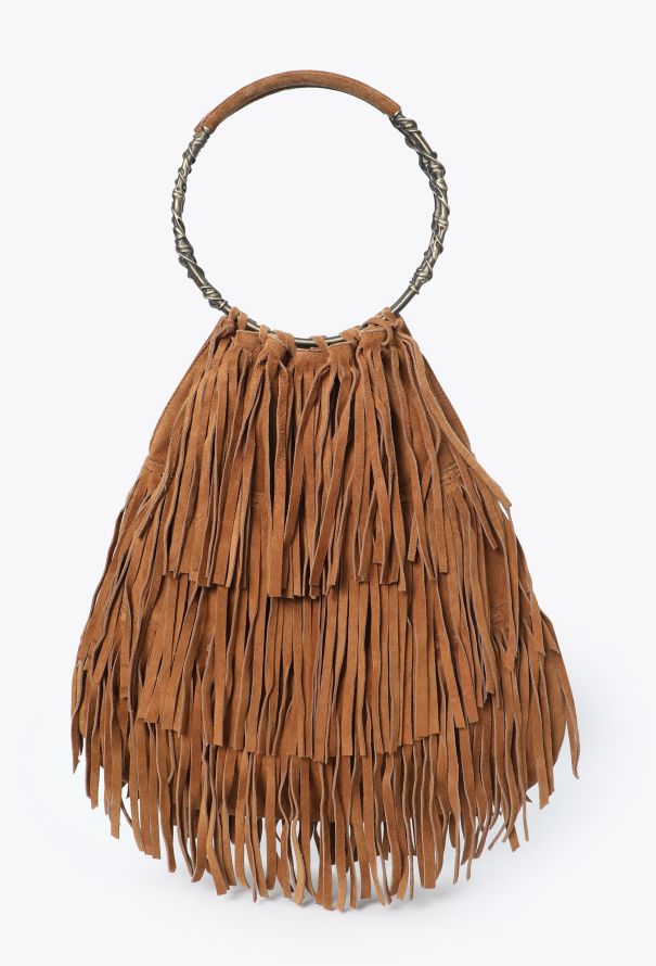 Valentino S/S 2003 Fringe Hobo Bag - 1