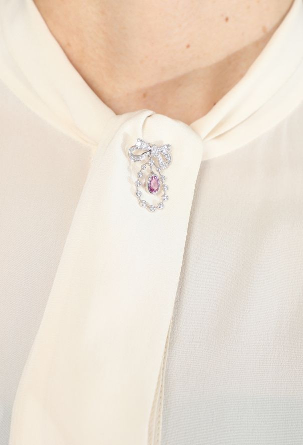 Mellerio 18k Gold, Diamond & Sapphire Marie Antoinette Earring - 4 Mellerio 18k Gold, Diamond & Sapphire Marie Antoinette Earring - 4