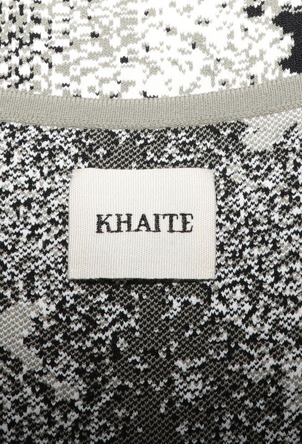 Khaite 2023 Roccia Snake Print Bodycon Dress - 6