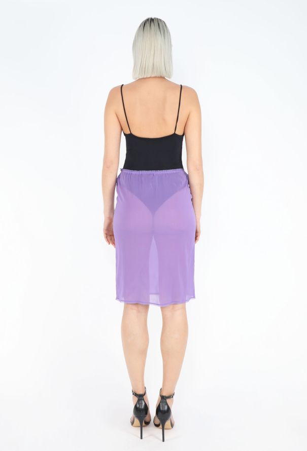 Prada Late '90s Silk Slip Skirt - 3