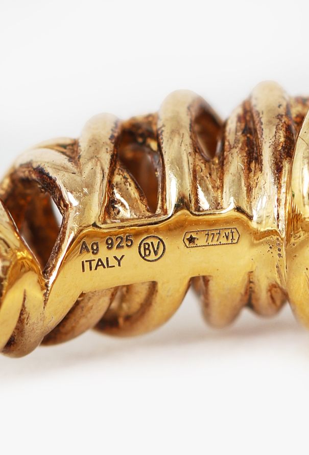 Bottega Veneta 2022 Sterling Silver Curl Ring - 5