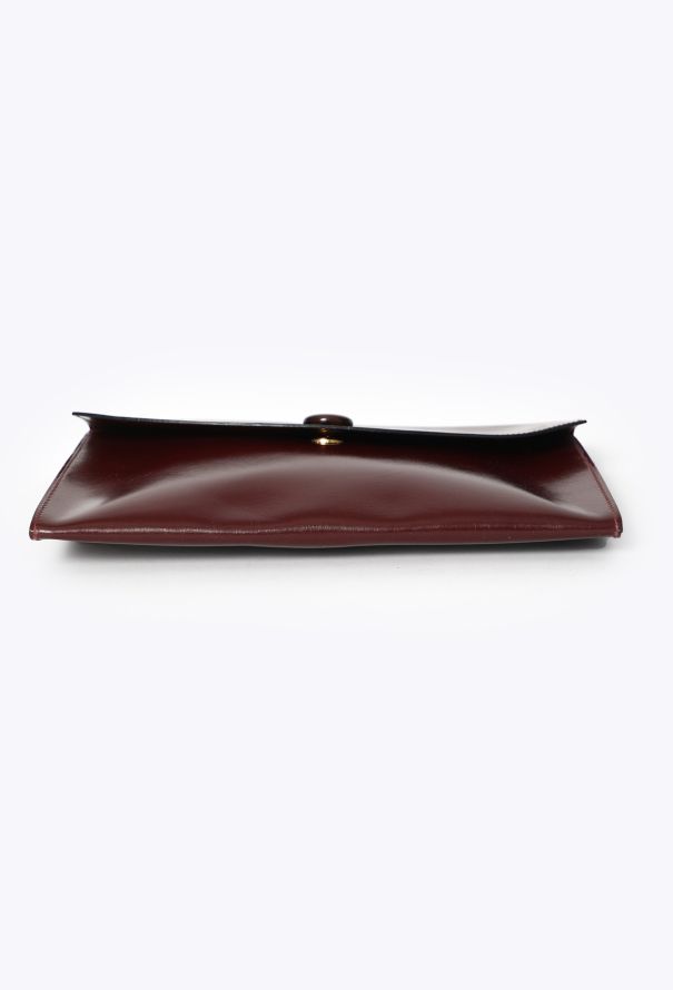 Hermès Vintage Burgundy Box Rio Clutch - 6