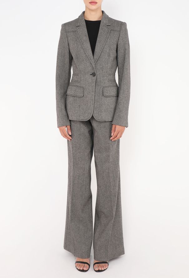 Gucci Herringbone Flared Suit - 6