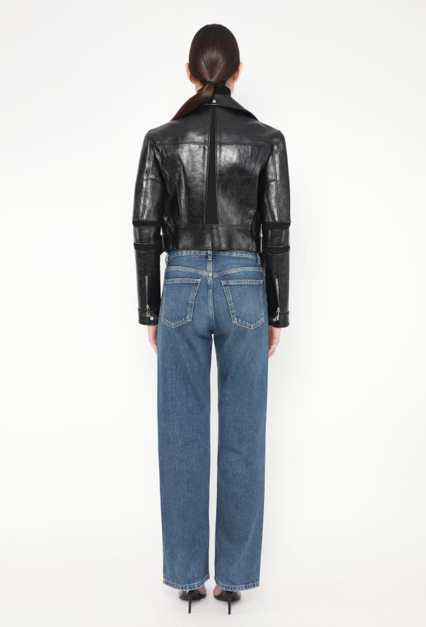 Paco Rabanne 2019 Ribbed Trim Biker Jacket - 5 Paco Rabanne 2019 Ribbed Trim Biker Jacket - 5