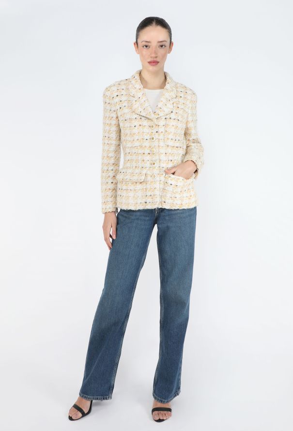 Chanel RARE S/S 1993 Tweed Hourglass Jacket - 2