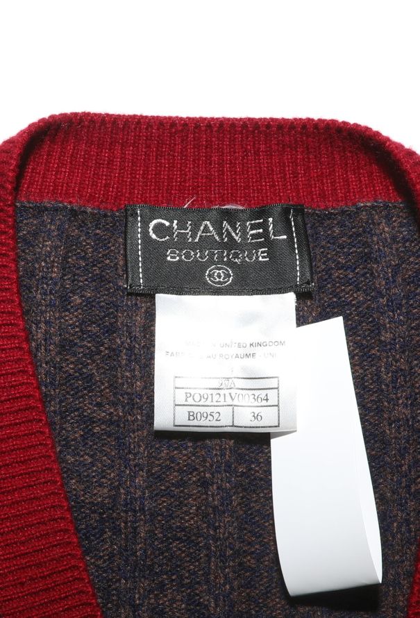 Chanel Rare F/W 1997 Cashmere Ribbed Vest - 6