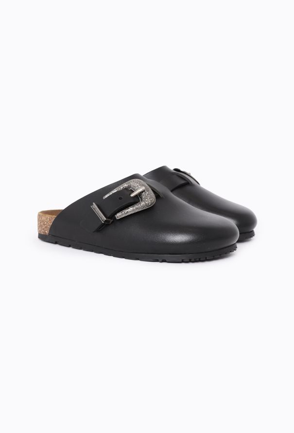 Saint Laurent 2022 Calfskin Buckle Mules - 3 Saint Laurent 2022 Calfskin Buckle Mules - 3