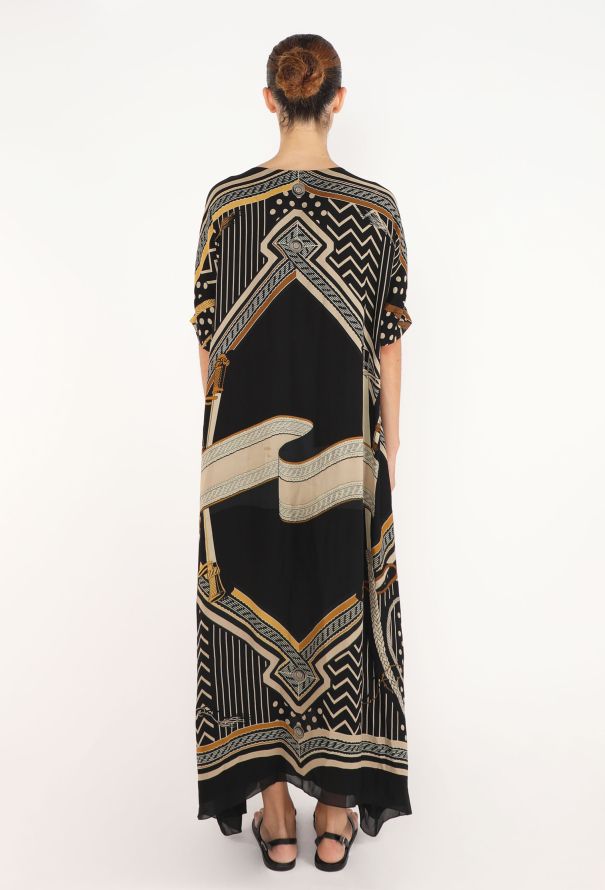 Hermès Silk Printed Maxi Kaftan, 2023 - 2