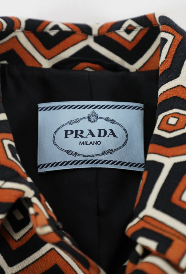 Prada F/W 2012 Graphic Peacoat - 7