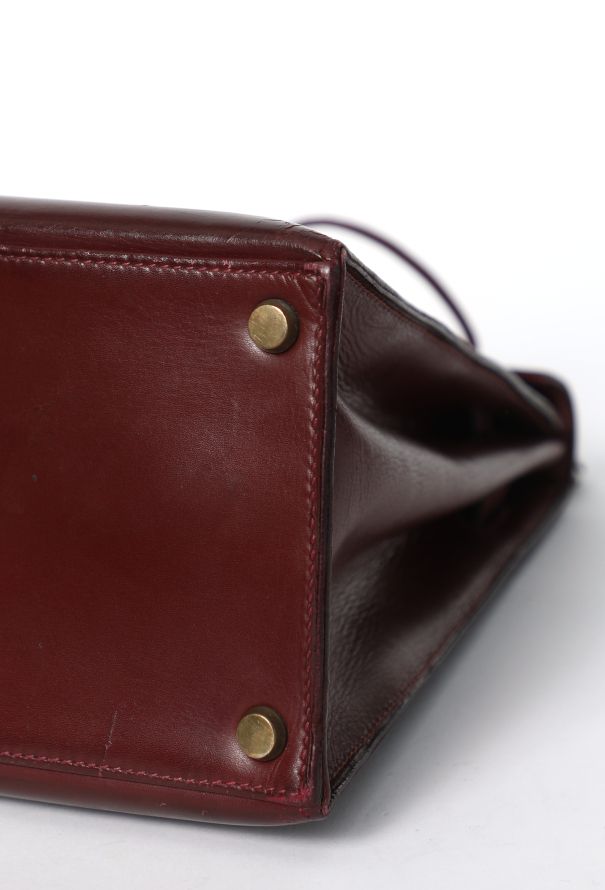 Hermès Vintage 1954 Rouge H Box Kelly Sellier 32 - 11