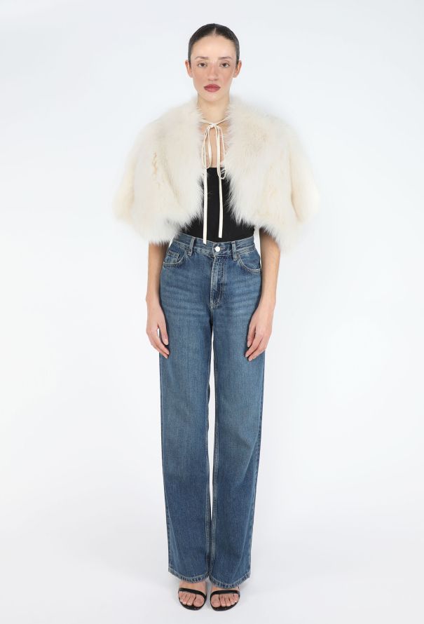 Saint Laurent Early 2000s Fox Fur Capelet - 3