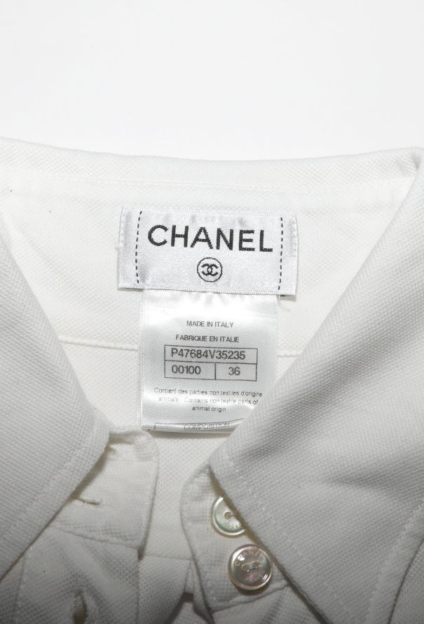 Chanel 2014 Piqué Pocket Shirt - 7