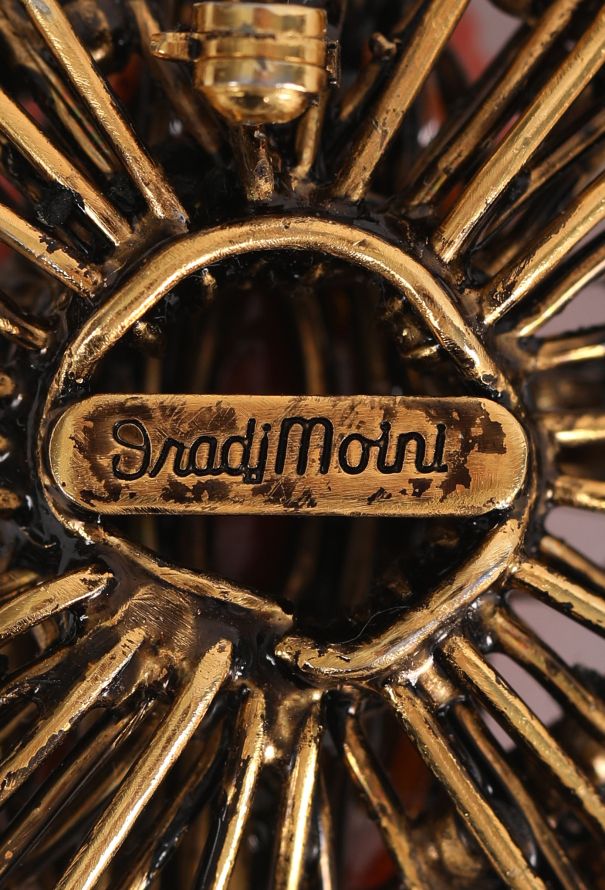 Iradj Moini Buddha Sunburst Brooch, 1990s - 6