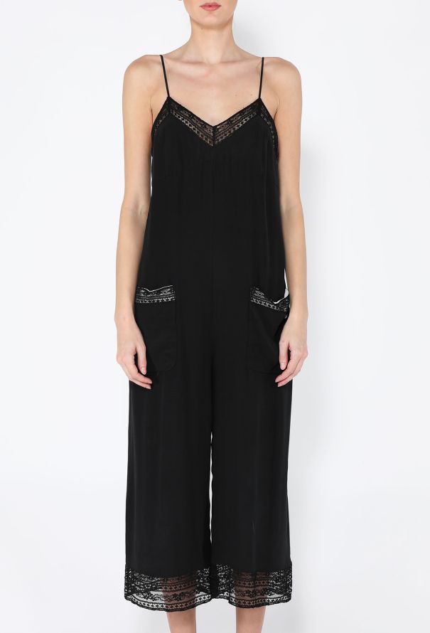 Chanel 2016 Silk Lace Trim Jumpsuit - 2