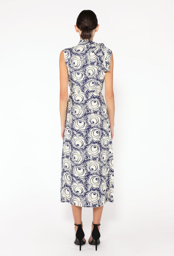 Prada 2022 Floral Lavallière Dress - 4