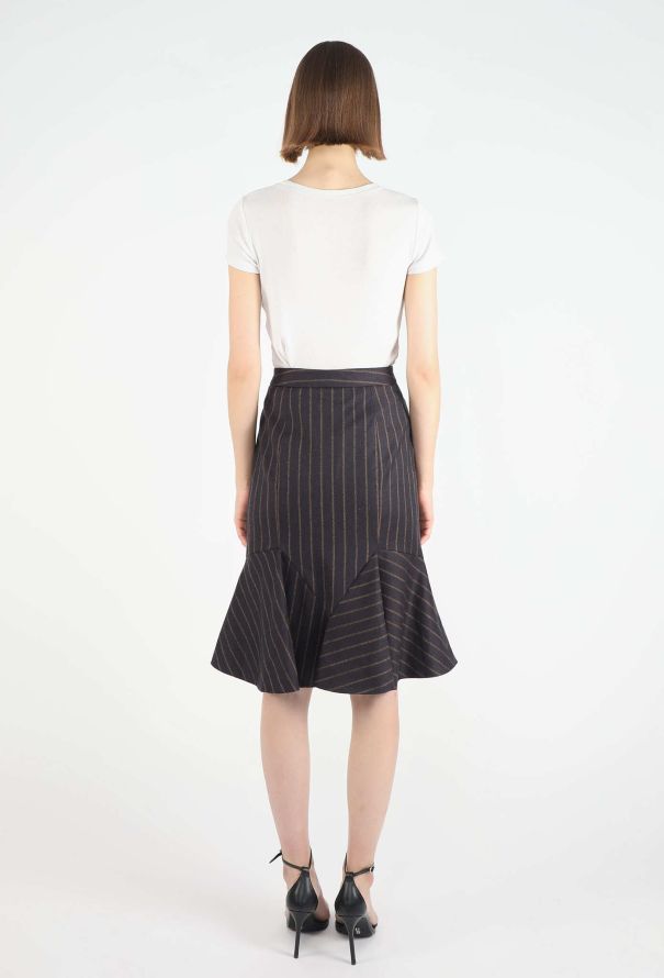 John Galliano 2006 Trompe l’Œil Pinstripe Ensemble - 5