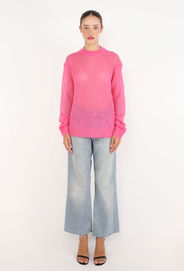 Céline Lightweight Mohair Knit Top - 3