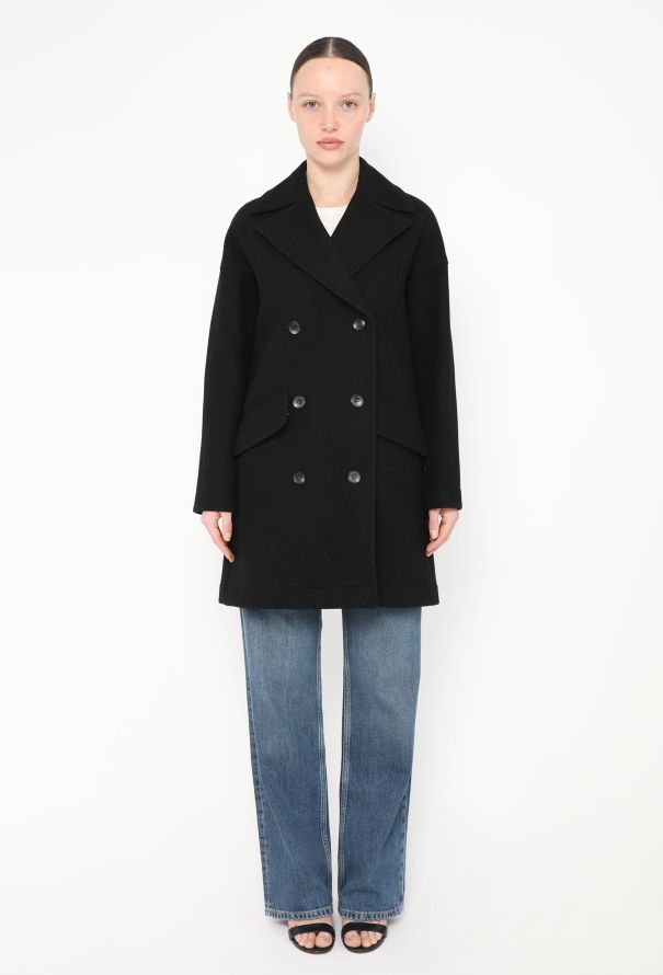 Alaïa Classic Double-Breasted Peacoat - 1