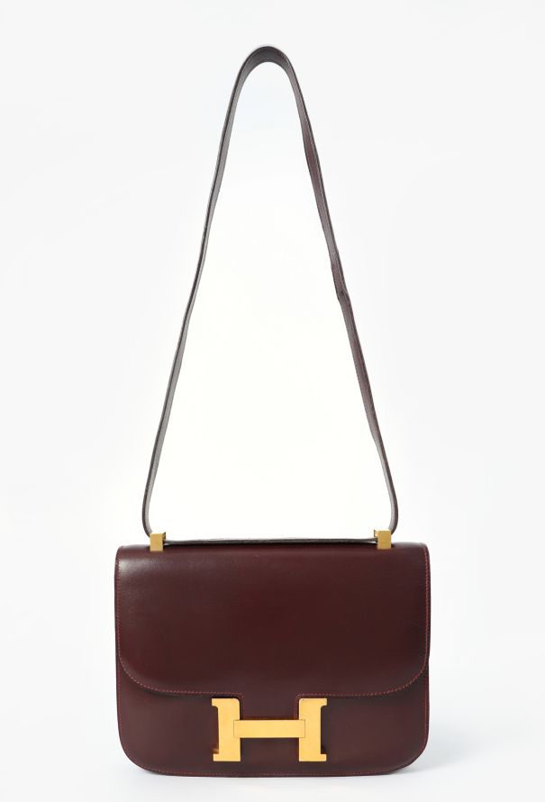 Hermès Vintage Burgundy Box Constance 23 - 2