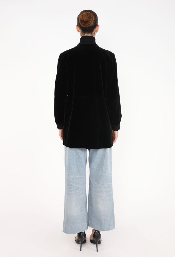 Saint Laurent Velvet Drawstring Bomber Jacket, F/W 1975 - 8