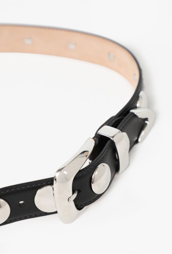 Khaite Benny Studded Leather Belt, Pre-Fall 2022 - 3