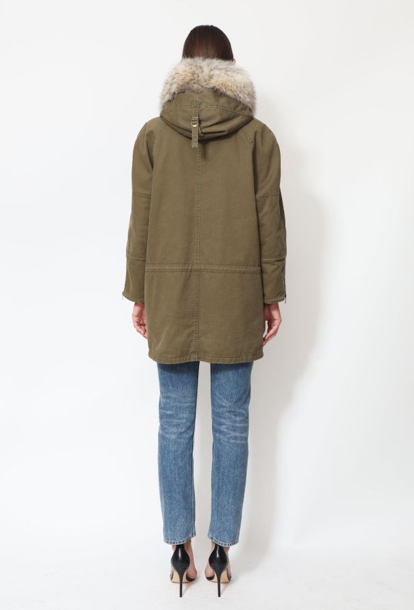 Saint Laurent F/W 2014 Fur Trim Shearling Parka - 5