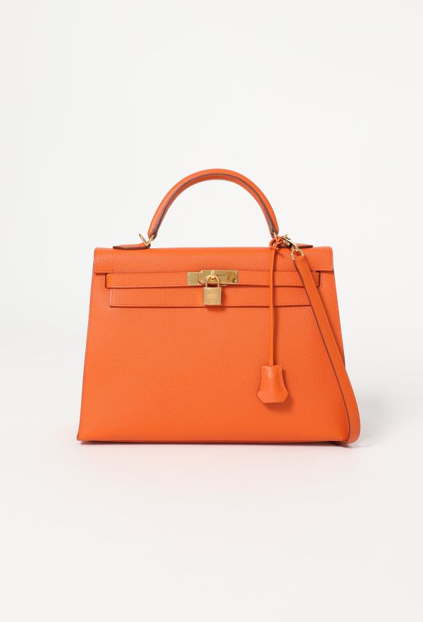 Hermès Orange H Epsom Kelly Sellier 32 - 1