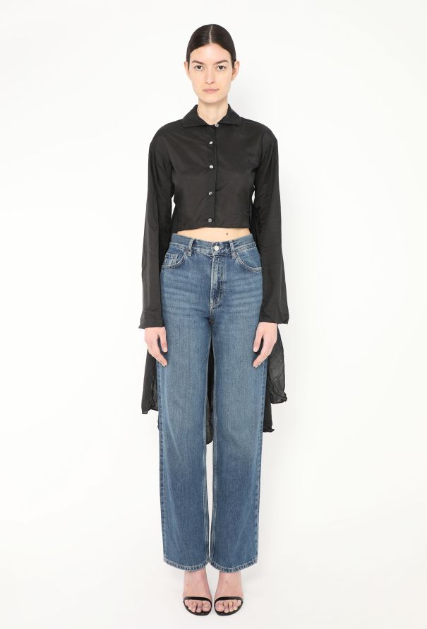 Romeo Gigli '90s Silk Train Cropped Top - 3 Romeo Gigli '90s Silk Train Cropped Top - 3