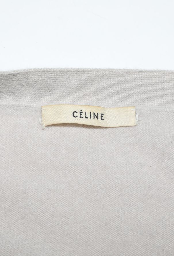 Céline Beige Soft Cashmere Knit Cardigan - 5 Céline Beige Soft Cashmere Knit Cardigan - 5