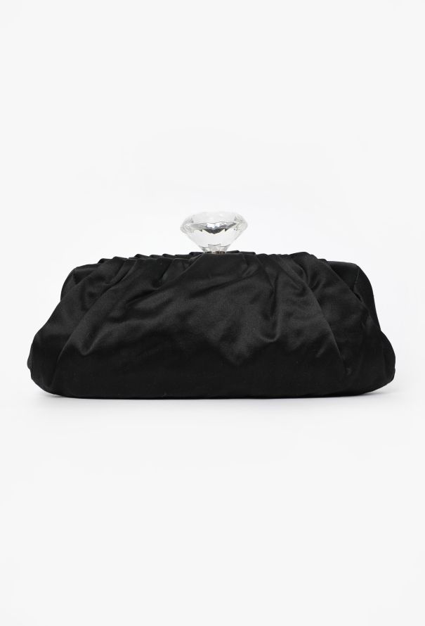 Chanel Satin Embellished Clutch Bag - 1