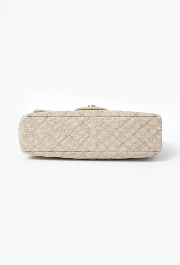 Chanel '90s Canvas Jumbo Classic Timeless Bag - 8