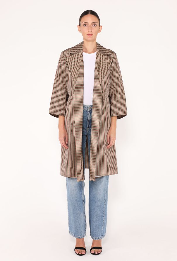 S/S 2001 Yeohlee Gingham Raincoat - 6