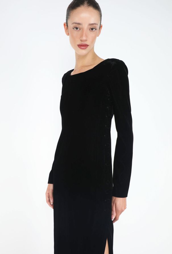Emporio Armani '90s Velvet Sheath Dress - 3