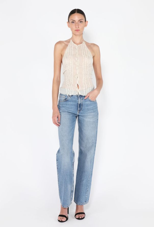 Prada '90s Silk Backless Halter Top - 3