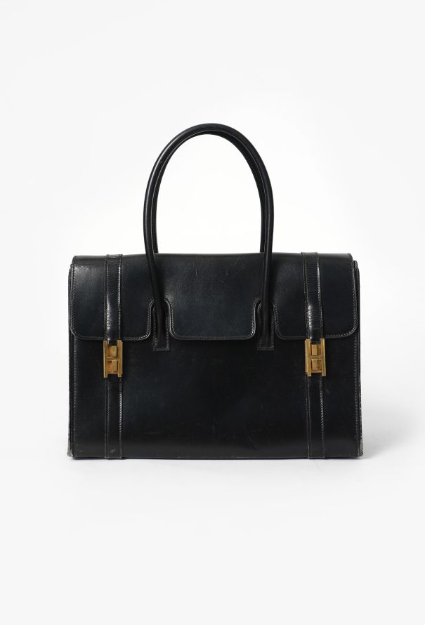 Hermès Vintage 1964 Black Box Drag 30 - 1