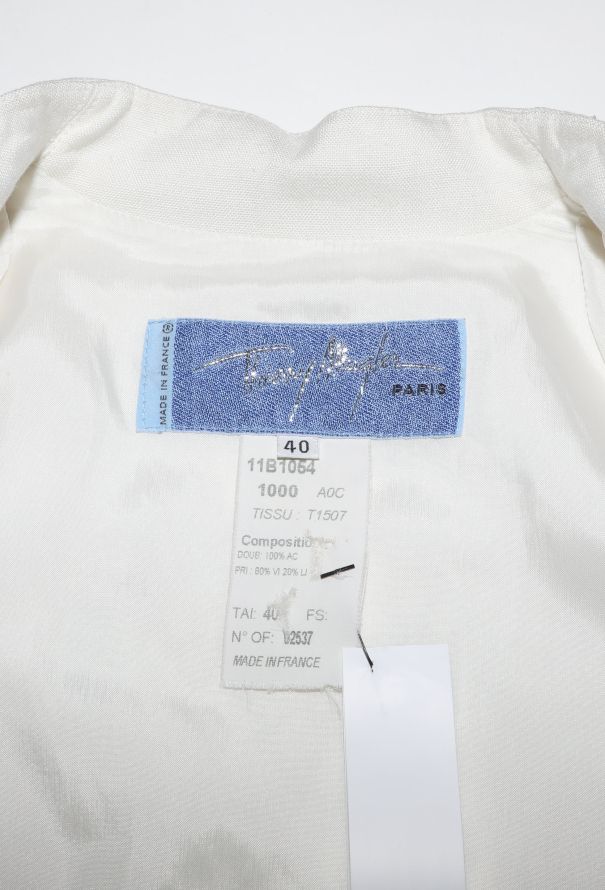 Thierry Mugler '90s Embossed Trim Cinched Blazer - 7