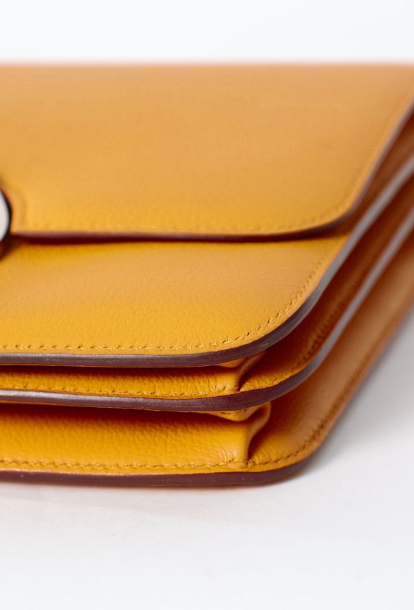 Hermès S/S 2018 Jaune Ambre Evercolor 2002 Bag - 8 Hermès S/S 2018 Jaune Ambre Evercolor 2002 Bag - 8