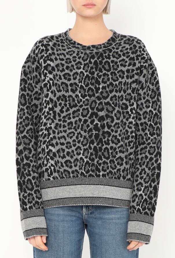 Dior 2021 Leopard Print Cashmere Sweater - 1