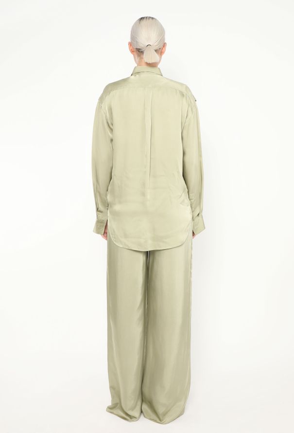 Bottega Veneta Charmeuse Wide-Leg Ensemble, 2020 - 6