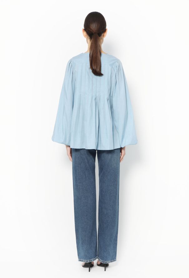 Exquisite Vintage Victorian Pleated Cotton Tunic - 4