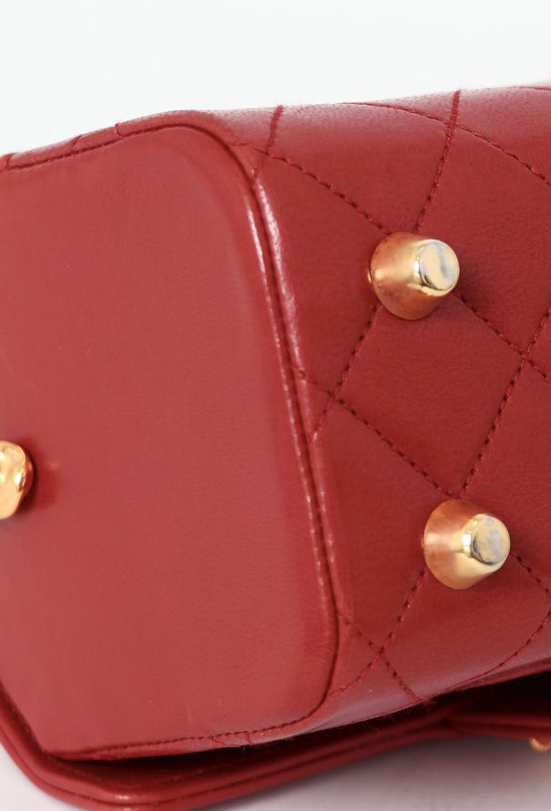 Chanel '80s Red Mini Top Handle Bag - 10