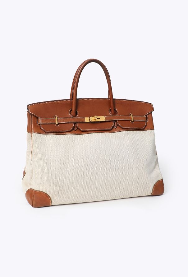 Hermès Vintage Barenia & Toile H Birkin 40 - 3