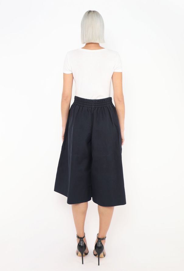 Céline Flared Poplin Culottes - 3