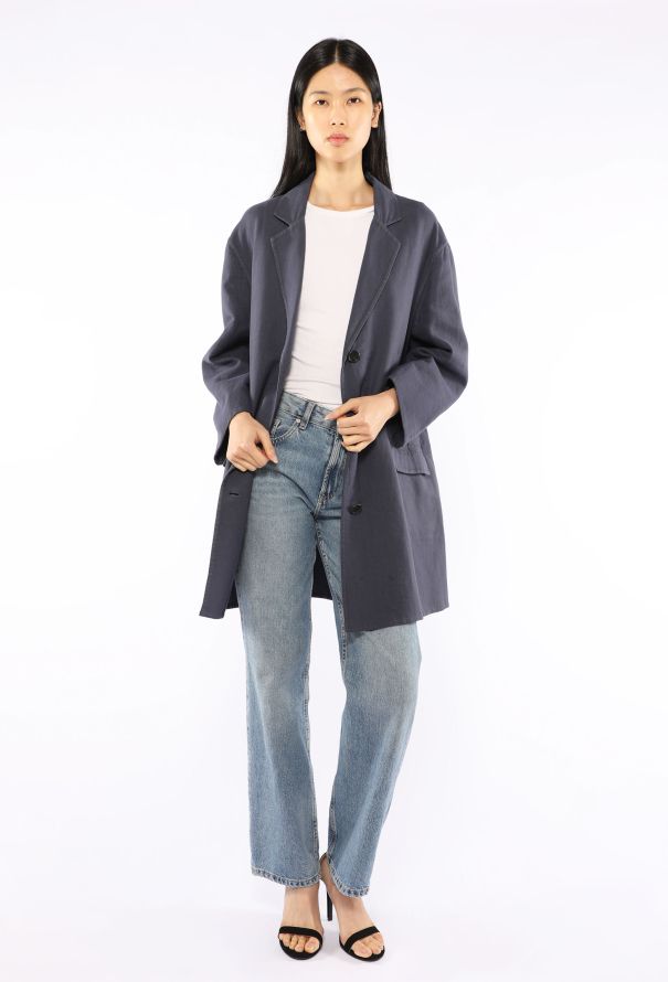 Prada Cotton Single Breasted Coat, 2023 - 4