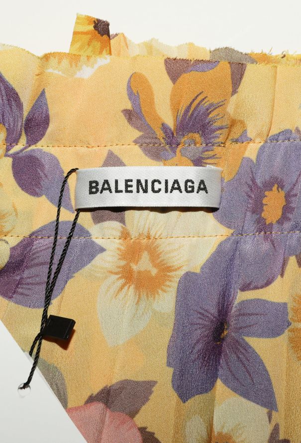 Balenciaga F/W 2018 Pleated Floral Skirt - 7