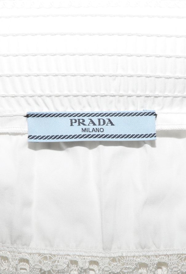 Prada Resort 2020 Lace Trim Skirt - 6