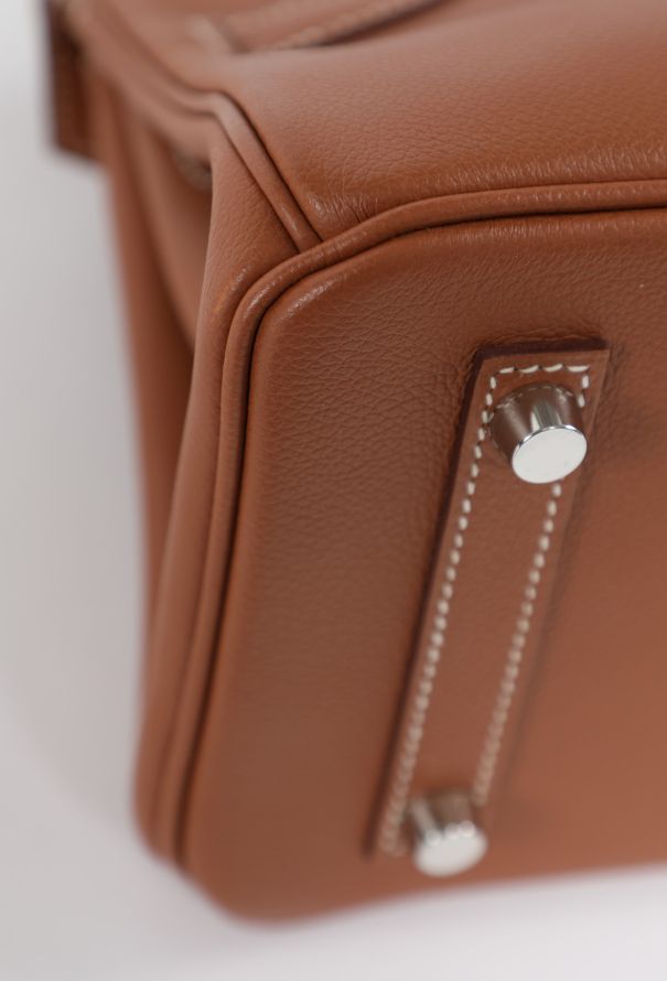 Hermès Exceptional Gold Evercolor Shoulder Birkin 30 - 11