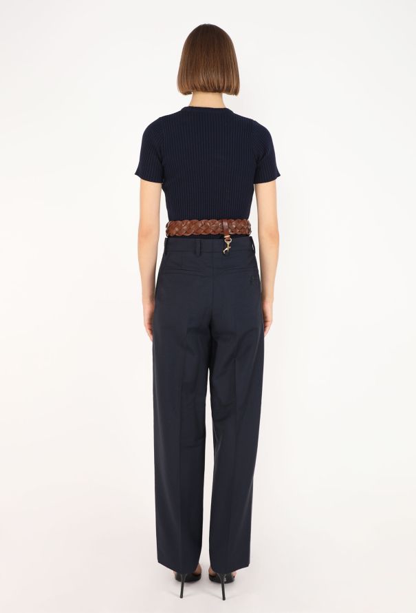 Miu Miu Mohair Logo Trousers, S/S 2026 - 7