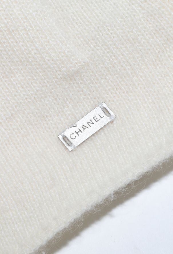 Chanel Cashmere Lamé Trim Cardigan - 6
